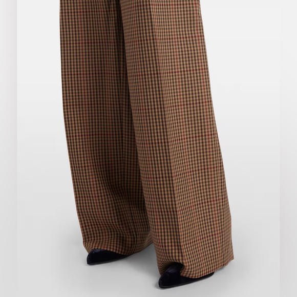 Dries Van Noten - Check Wool Wide-leg Porter Pants [BNWT] - Picture 4 of 14